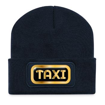 TAXI DRIVER TAXI DRIVER TRANSPORT - Recycled Patch Beanie - french navy - Front