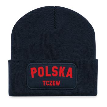 TCZEW Polska Polen - Recycelte Patch Beanie - French Navy - Vorne