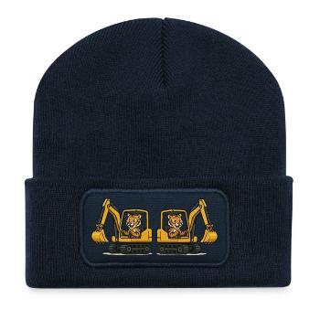 tiger bagger 2 - Recycelte Patch Beanie - French Navy - Vorne