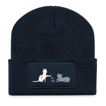 Kat-ritable - Recycelte Patch Beanie - French Navy - Vorne