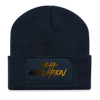 MMA Gold Graffiti - Recycelte Patch Beanie - French Navy - Vorne