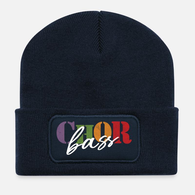 Chor Bass - Recycelte Patch Beanie - French Navy