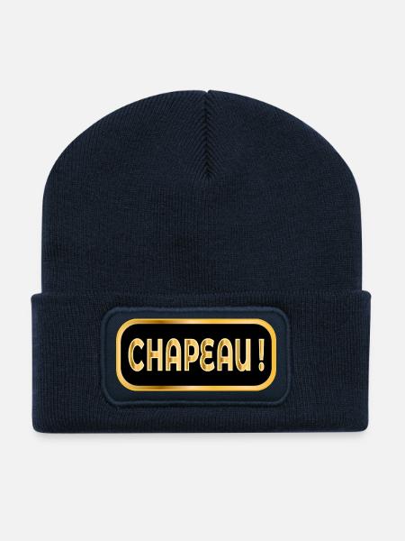 Hut - Recycelte Patch Beanie - French Navy