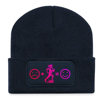 Racing Power Running Design - Recycled Patch Beanie - french navy - Front
