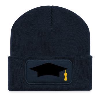 Graduation cap - Recycled Patch Beanie - french navy - Front