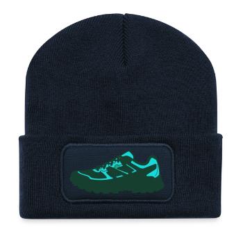 Flat Icon Sporty Sneaker - Recycled Patch Beanie - french navy - Front