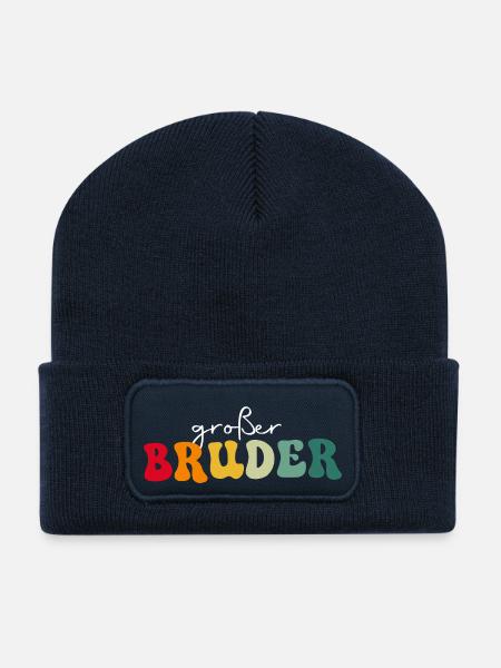 Großer Bruder - Recycelte Patch Beanie - French Navy