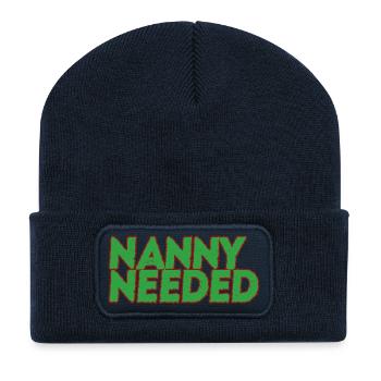 Kindermädchen  - Recycelte Patch Beanie - French Navy - Vorne