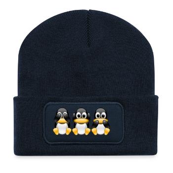 SeeHearSpeak - Recycled Patch Beanie - french navy - Front