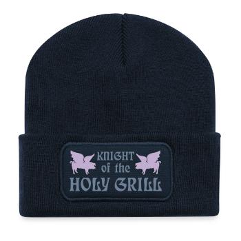 Knight of the holy grill (Txt, 2c) - Recycled Patch Beanie - french navy - Front