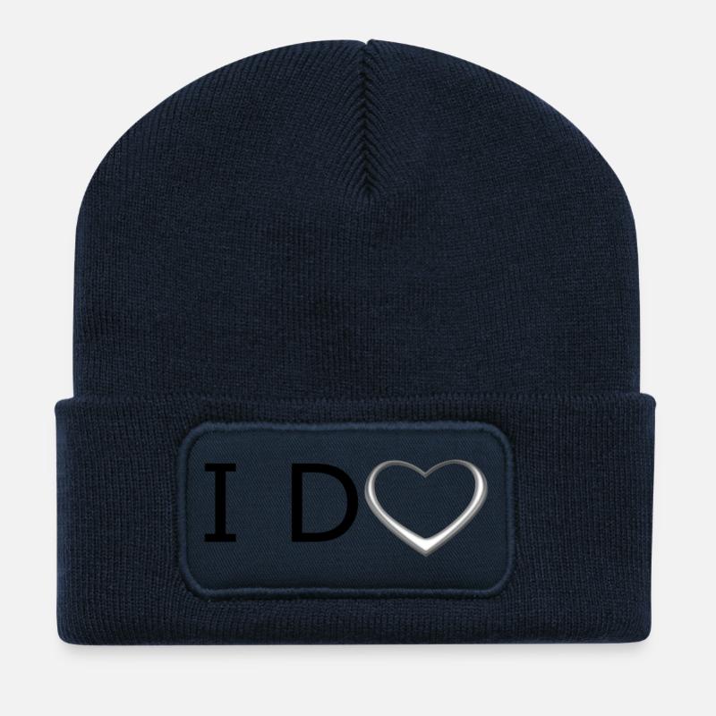 Je fais - Beanie recyclé à patch - bleu marine