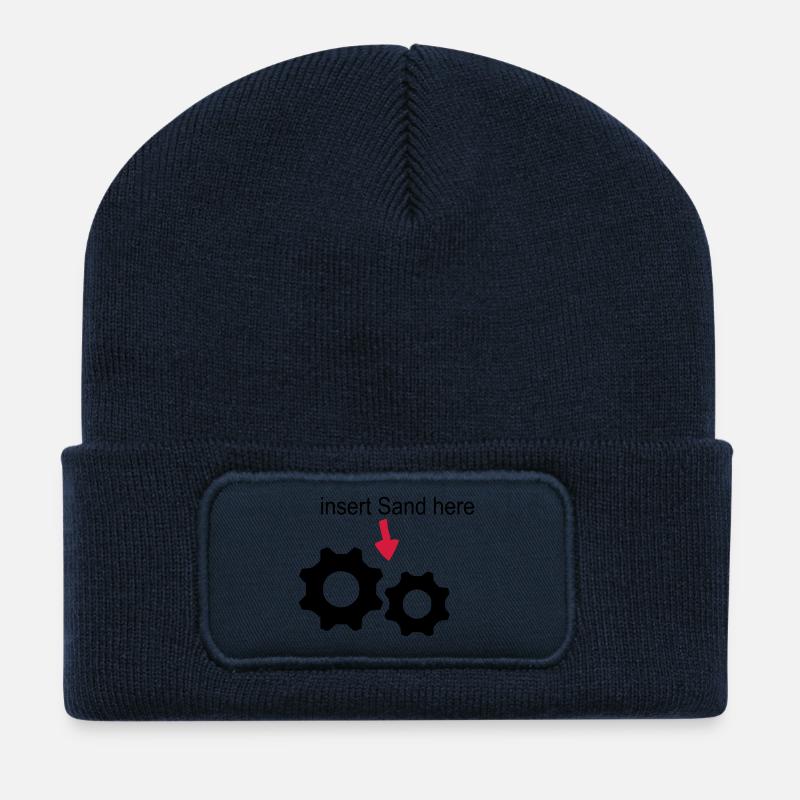 Sand im Getriebe - Recycelte Patch Beanie - French Navy