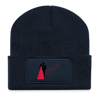 Département mariage marié mariée - Beanie recyclé à patch - bleu marine - Devant