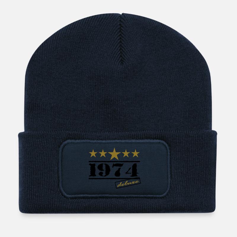 1974 - Recycelte Patch Beanie - French Navy