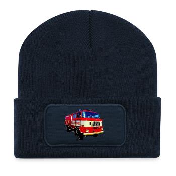 W50 Feuerwehr Spritze IFA - Recycelte Patch Beanie - French Navy - Vorne