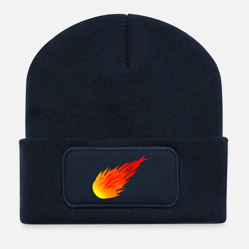 Feuerball - Recycelte Patch Beanie - French Navy