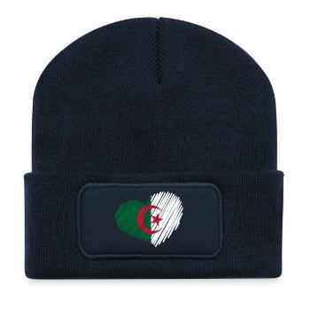 heart_brushe_algerie - Recycelte Patch Beanie - French Navy - Vorne