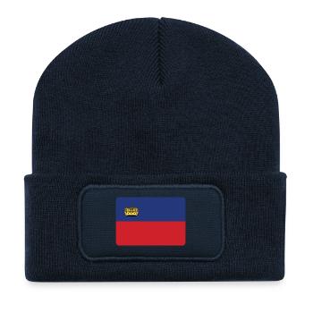 LICHTENSTEIN EST N ° 1 - Beanie recyclé à patch - bleu marine - Devant