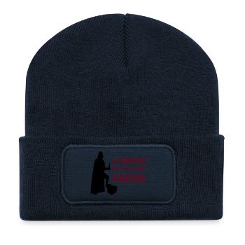 Ich bin dein Vater - Recycelte Patch Beanie - French Navy - Vorne