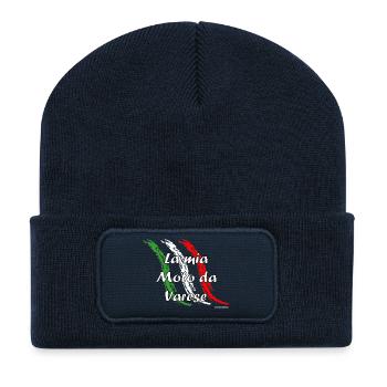 la_mia_moto_varese_white - Beanie recyclé à patch - bleu marine - Devant