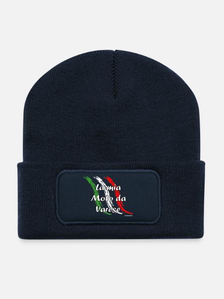 la_mia_moto_varese_white - Recycled Patch Beanie - french navy