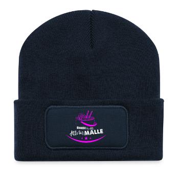 Eimer für Malle - Recycelte Patch Beanie - French Navy - Vorne
