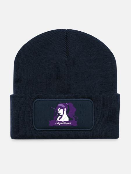 Sagittaire / Zodiac Sagittaire - Beanie recyclé à patch - bleu marine
