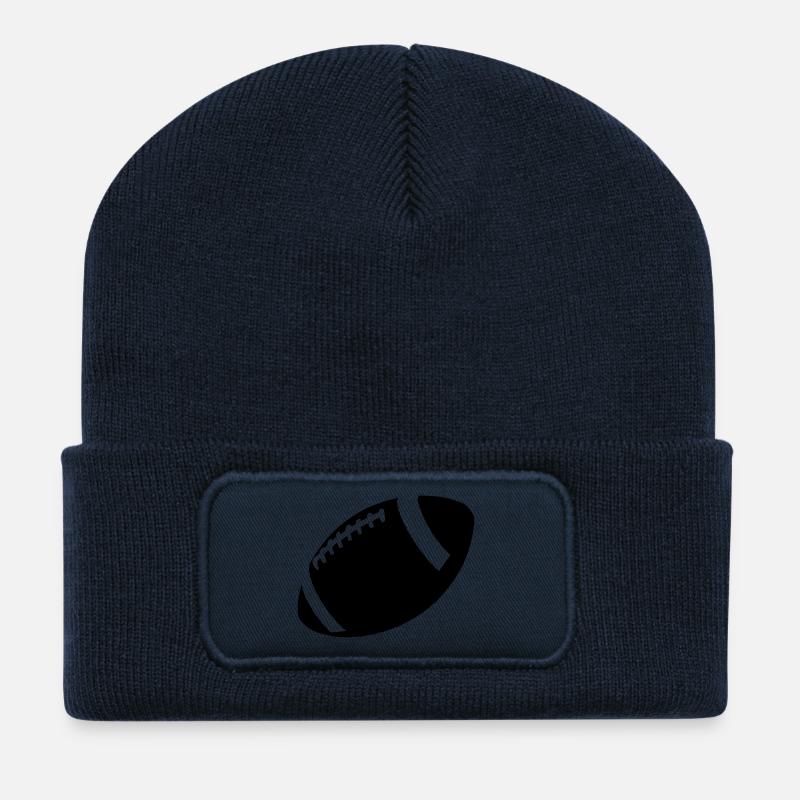 American Football - Recycelte Patch Beanie - French Navy