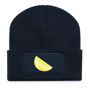 Zitrone - Recycelte Patch Beanie - French Navy - Vorne