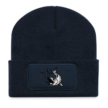 Fish with bait - Recycled Patch Beanie - french navy - Front