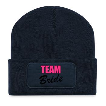 Team Bride - Recycelte Patch Beanie - French Navy - Vorne