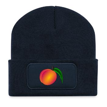 apricots aprikose veggie gemuese fruits7 - Recycelte Patch Beanie - French Navy - Vorne