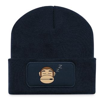 Sleepy Monkey - Recycled Patch Beanie - french navy - Front