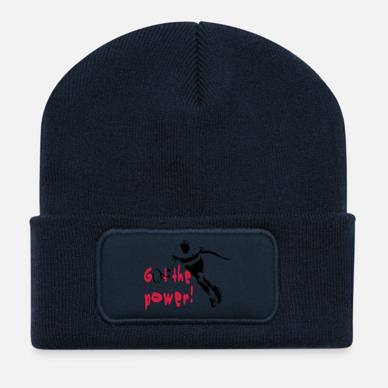 Tennis - Recycelte Patch Beanie - French Navy