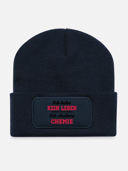 Chemie - Recycelte Patch Beanie - French Navy