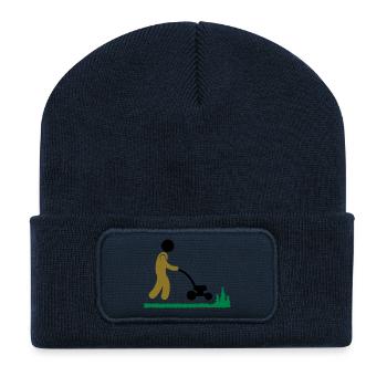 garden - Recycled Patch Beanie - french navy - Front