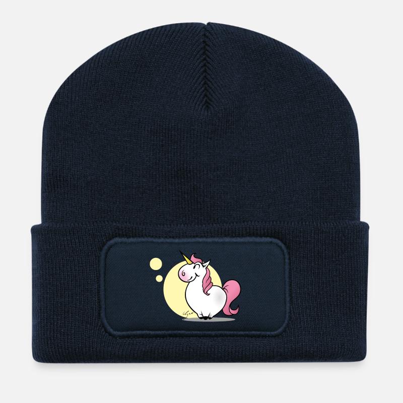 Einhorn - Recycelte Patch Beanie - French Navy