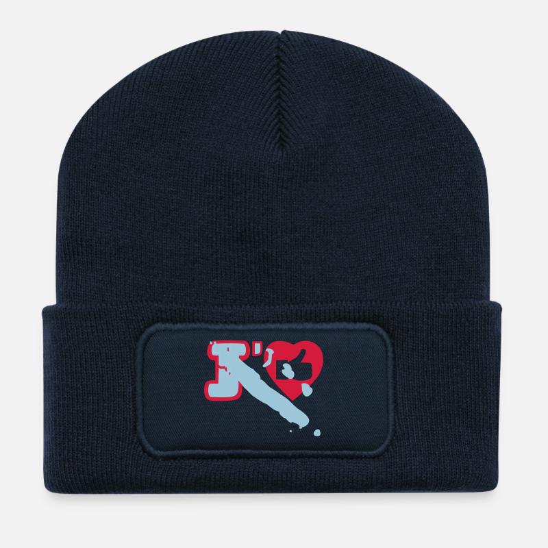 Neukaledonien - Recycelte Patch Beanie - French Navy