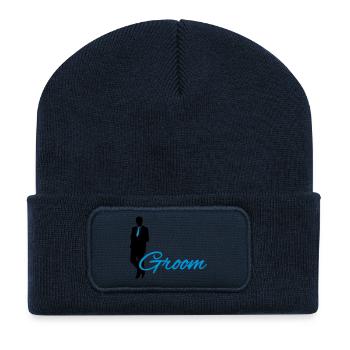 Groom - Recycelte Patch Beanie - French Navy - Vorne
