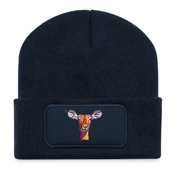 ℜ𝔢𝔥 - Beanie recyclé à patch - bleu marine - Devant