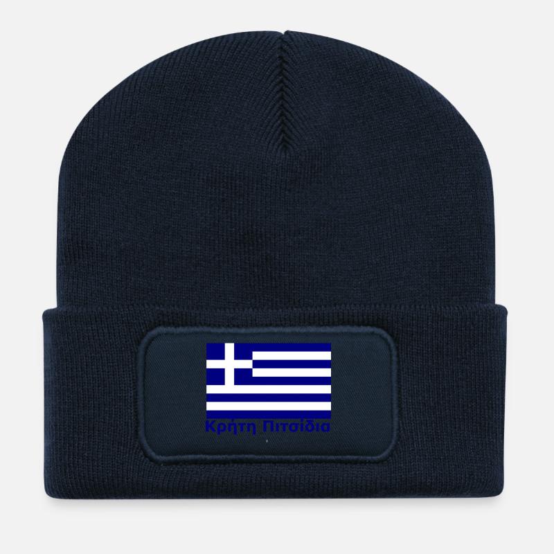Crete Pitsidia Κρήτη Πιτσίδια - Recycled Patch Beanie - french navy