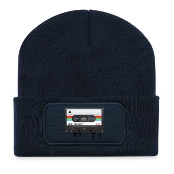 K7 cool - Recycled Patch Beanie - french navy - Front