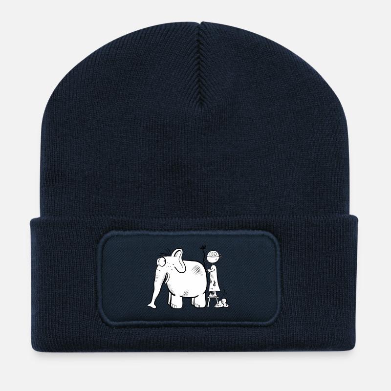 Tiermedizin Studium I Tierarzt I Cooles Geschenk - Recycelte Patch Beanie - French Navy