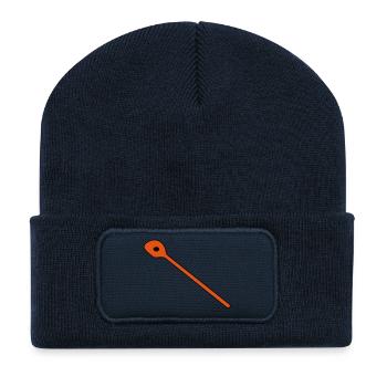 Kochloeffel 2 - Beanie recyclé à patch - bleu marine - Devant
