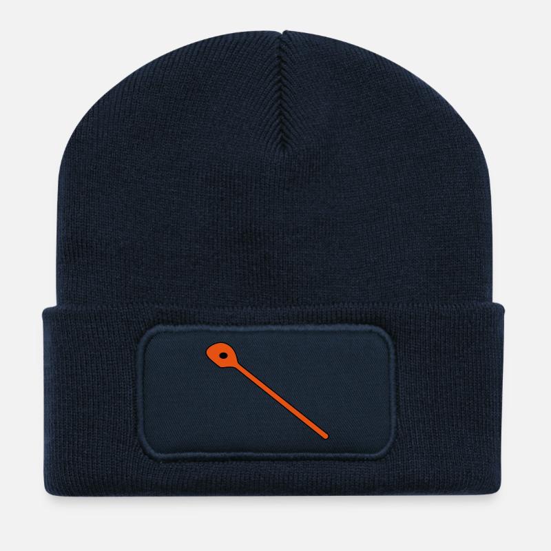 Kochloeffel 2 - Beanie recyclé à patch - bleu marine