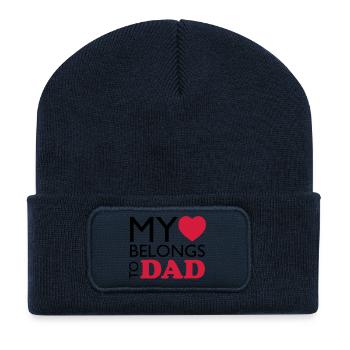 MHBT DAD - Recycled Patch Beanie - french navy - Front