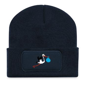 Storch - Recycelte Patch Beanie - French Navy - Vorne