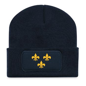 france royaliste 02 - Beanie recyclé à patch - bleu marine - Devant