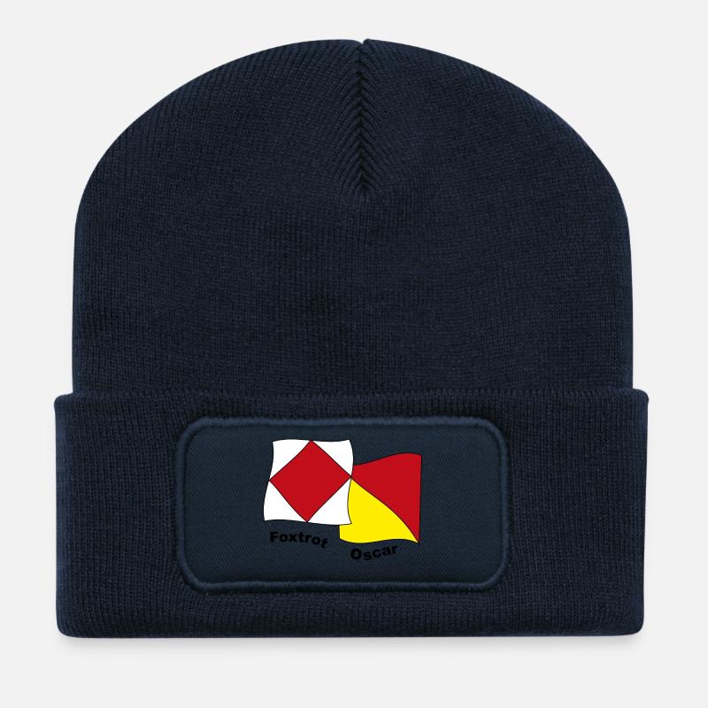 Foxtrot Oscar - Recycled Patch Beanie - french navy