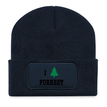 I heart Forrest - Recycelte Patch Beanie - French Navy - Vorne
